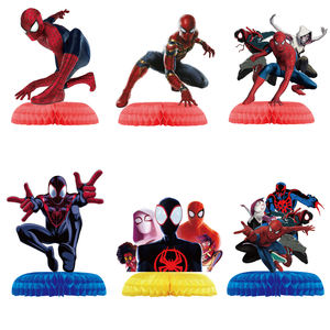 6 pezzi decorazioni da tavolo da principessa per festa a nido d'ape a tema <span class=keywords><strong>Spiderman</strong></span> all'ingrosso - Product Image 5