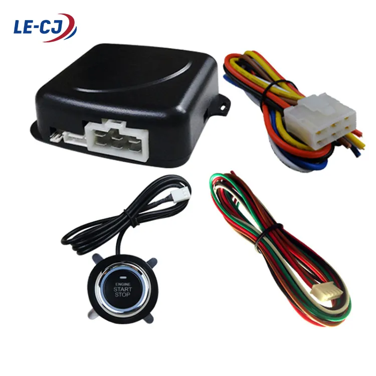 Sistema di allarmi auto a senso unico Push Start Stop il telecomando di accensione Keyless Entry System Start Car Kit