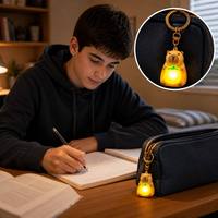 Hot verkopende 2026 nieuw design schattige cartoon gloeiende capibara yuzu fruit buik zachte charme voor party favor sleutelhanger