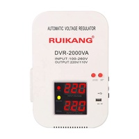 Régulateur de tension automatique numérique mural pour la maison 2kw 2000va, stabilisateur de tension monophasé pour climatiseur SBW 5000 watts