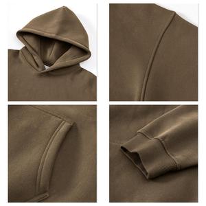 Sweat à capuche épais de haute qualité avec logo personnalisé en gros, <span class=keywords><strong>taille</strong></span> plus, broderie épaisse, vêtements de sport streetwear pour hommes - Product Image 3