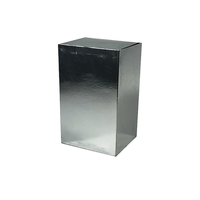 Boîte à tiroirs rectangulaire en carton argenté/doré, pliable, couleur unie, pour sous-vêtements, chaussettes et vêtements – Approvisionnement direct usine