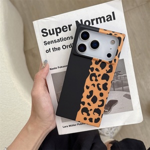Funda Protectora para Teléfono con Diseño de Leopardo en Rosa y Marrón, Rectangular, para iPhone 17 16 15 14 Pro Max - Product Image 3