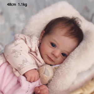 Poupée bébé reborn pour enfants, cadeaux en gros, adorable, réaliste, jouet nouveau-né simulé, accessoires de jeu d'imitation - Product Image 4