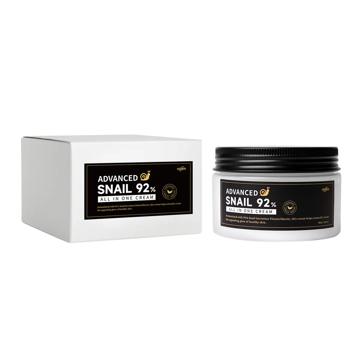 Hautpflegeprodukt Hersteller Advanced 92 Snail Mucin All-In-One-Gesichtscreme Kollagen Anti-Aging Anti-Wimpern feuchtigkeitsspendendes Gel