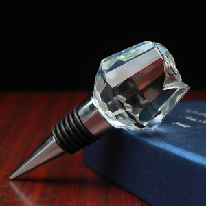 Tapón de vino transparente, recuerdo de <span class=keywords><strong>Cristal</strong></span>, rosa, decoración de boda - Product Image 4
