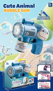 इलेक्ट्रिक कार्टून पशु बुलबुले बंदूक ग्रीष्मकालीन आउटडोर बुलबुला ब्लोअर खिलौना बच्चों के लिए स्वचालित बुलबुला मशीन - Product Image 2