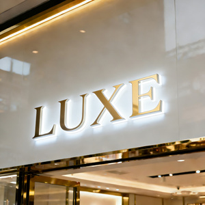 Lettres en relief personnalisées BOYANG en or poli 3D avec rétroéclairage, enseigne BEAUTY |   Halo LED 6000K |   Beauté extérieure de luxe haut de gamme - Product Image 6