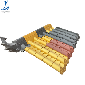 Tejas Tradicionales para Techos, Materiales de Construcción, Techo de Plástico Estilo Chino Antiguo, Tejas Doradas - Product Image 6