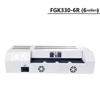 Plastifieuse professionnelle FGK330-6R A3 à 6 rouleaux, vitesse réglable