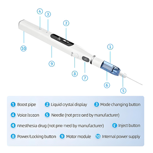 Injecteur d'anesthésie <span class=keywords><strong>dentaire</strong></span> sans fil indolore, stylo à commande tactile, écran LCD, rechargeable, aspiration, outil <span class=keywords><strong>dentaire</strong></span> certifié 3C Classe I - Product Image 5