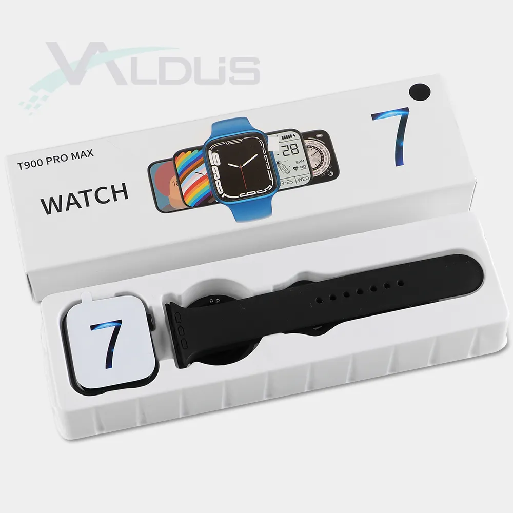 T900 برو ماكس رخيصة لبس الأجهزة Valdus smartwatch للماء reloj inteligente montre relogio ساعة ذكية سلسلة 7 8