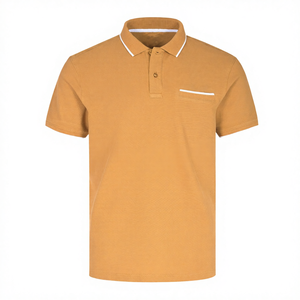 Nouvelle Collection 2026 – Chemise de Golf Performance pour Homme en Coton Brodé Respirant avec Col à Bordure Personnalisable – OEM - Product Image 1