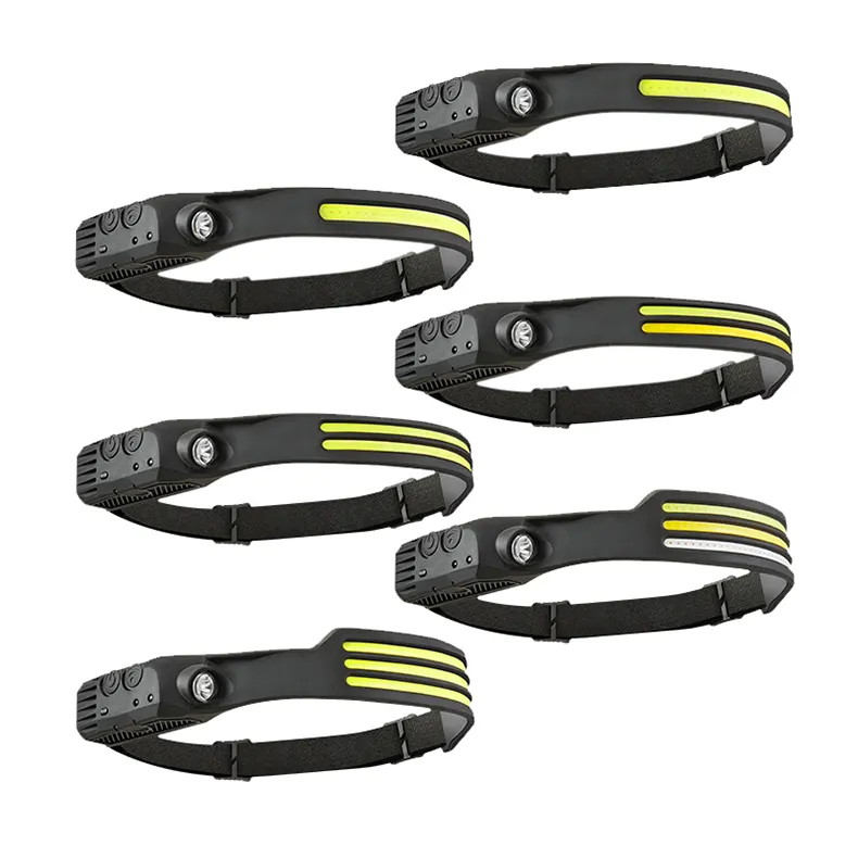 Portable Waterproof Rechargeable Led Headlamp XPE COB Sensor Headlight Outdoor Headlamp for Camping Hiking