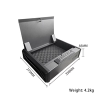 Coffre-fort intelligent XBT pour tiroir de meuble, en métal, avec accès par empreinte digitale, antivol, dissimulé, pour armoire ou chevet, doté de technologie intelligente