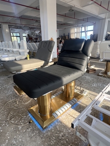 Electric Massage Table Stainless Steel Esthetician <b>Bed</b> Adjustable Salon Spa Furniture with <b>Headrest</b> - Product Image 6
