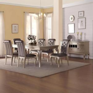 Ensembles <span class=keywords><strong>de</strong></span> salle à manger <span class=keywords><strong>de</strong></span> luxe au design moderne <span class=keywords><strong>table</strong></span> à manger avec dessus en verre avec <span class=keywords><strong>6</strong></span> chaises ensembles <span class=keywords><strong>de</strong></span> <span class=keywords><strong>table</strong></span> à manger en bois - Product Image 1