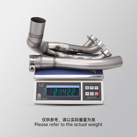 Knalpot Motor, untuk MT-09 MT09 sensor ganda sistem penuh knalpot Motor pipa depan slip on 51mm sistem knalpot 2021 2022 2023 2024