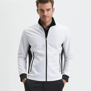 Free Design Custom Herren Winter Soft shell Jacke Wasserdichte Golf Wind jacke mit Nylon Zipper Brand Sportswear für Club-Teams - Product Image 6