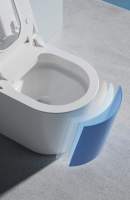 Toilette intelligente flexible haut de gamme avec installation au sol/mur, bidet intelligent électrique pour salle de bain d'hôtel de luxe