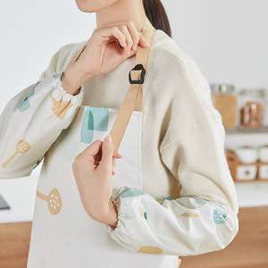 Women's <b>Apron</b> Set Waterproof Oil Proof Geometric Pattern <b>Kitchen</b> Home Use Durable Stylish - Product Image 2
