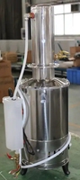 IKEME Distillateur d'eau électrique en acier inoxydable 5L/h 20L/h à prix abordable pour laboratoire – Machine de production d'eau pure