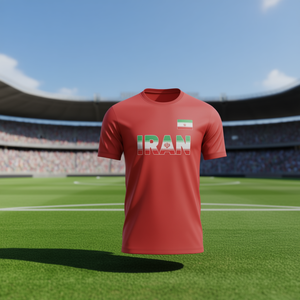 Maglia da Calcio Iran Rossa Bianca Verde per Tifosi Personalizzabile con Nome e Numero Attrezzatura da Calcio - Product Image 3