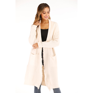 100% cachemire En Vrac En Gros <span class=keywords><strong>Pas</strong></span> <span class=keywords><strong>Cher</strong></span> Hiver Blanc <span class=keywords><strong>Pull</strong></span> pour Dames <span class=keywords><strong>Femme</strong></span> Pulls Longue Lâche <span class=keywords><strong>Pull</strong></span> Cardigan En Cachemire - Product Image 4