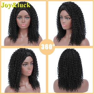 Perruque Afro <span class=keywords><strong>avec</strong></span> <span class=keywords><strong>frange</strong></span> synthétique, perruque courte crépue et bouclée rouge, prix en gros, pour femmes - Product Image 6