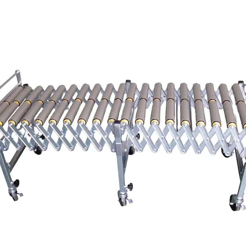 CVC Stainless Steel Heavy Duty Automatic Mobile Telescopic Conveyor Roller