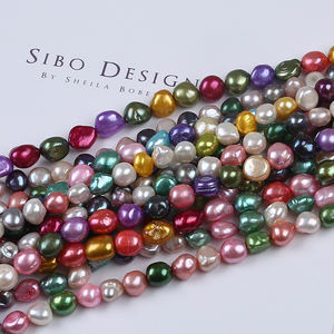 ขายร้อน5-6มม. ย้อมสีสดน้ำบาร็อคเพิร์ลสาระ - Product Image 2