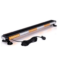 Barre lumineuse clignotante à 78 Led pour véhicule, ambre, blanc, magnétique, d'urgence, stroboscopique, pour véhicules de Construction, etc.