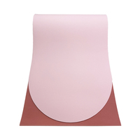 Tapis de yoga TPE écologique antidérapant Arch 6 mm, plus large (68 cm), durable, haut de gamme, ovale, avec logo personnalisé, impression personnalisée, tapis de fitness