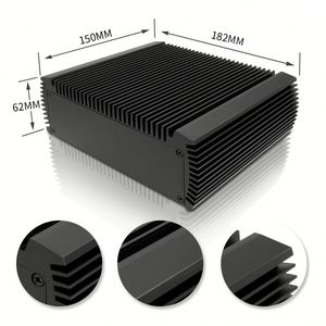 Metal Desktop Mini Media Player Set Top Box Case Customized CNC Machining Anodized Aluminum ABS IP54 Electronics Controller - Product Image 5