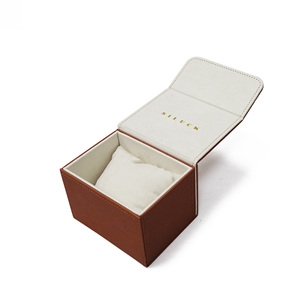 Caja de almacenamiento de relojes de cuero PU de lujo personalizada con logotipo personalizado - Product Image 1