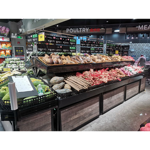 Exhibidor de Promoción para Supermercado, Mesa de Exhibición para Tienda de Abarrotes, Estante de Madera para Frutas y Verduras - Product Image 5