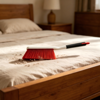 Brosse à poils doux pour draps de lit, brosse à poussière pour comptoir, brosse anti-poils pour bureau, canapé et meubles