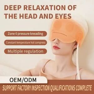 Masque de sommeil Phenitech avec chaleur, 3 modes, 5 réglages de température, compression par airbag, masseur pour <span class=keywords><strong>la</strong></span> tête et les yeux avec télécommande - Product Image 6