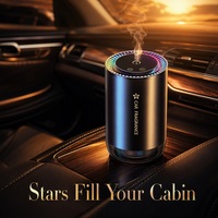 Diffuseur d'arômes pour voiture 50ml, nébuliseur USB Type-C, LED RGB, portable, pour porte-gobelet, désodorisant