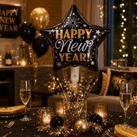 Ballons en aluminium BLN en gros de 18 pouces « Happy NEW YEAR » pour la décoration, ballons de carnaval, fournitures de fête du Nouvel An