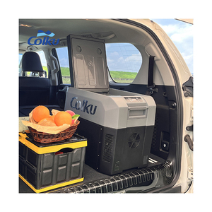 Factory Direct 33L Portable DC Compresseur Congélateur <span class=keywords><strong>Petit</strong></span> Réfrigérateur 12V avec Machine à Glaçons <span class=keywords><strong>pour</strong></span> <span class=keywords><strong>Caravane</strong></span> <span class=keywords><strong>pour</strong></span> Tension 24V - Product Image 1