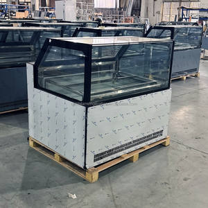 Popsicle Gelato Ice Cream Display Cabinet <b>Upright</b> <b>Fan</b> Cooling Single Door Freezer - Product Image 2