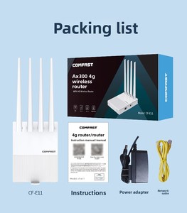 Routeur sans fil vers filaire COMFAST CF-E11 WIFI 6 2.4G 300Mbps 4G avec <span class=keywords><strong>carte</strong></span> <span class=keywords><strong>SIM</strong></span> - Product Image 6