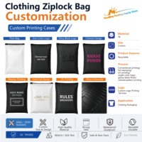 Sacs ziplock mats sur mesure, recyclables, pour vêtements, emballage de pantalons