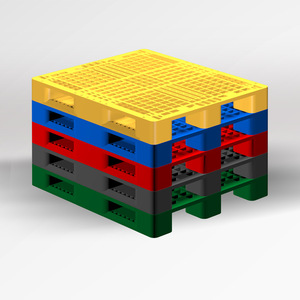 Plastic Pallet Hdpe Flat Nine Legged 4 Way 2.0T Dynamic Load Warehouse Storage Pallets <b>Moisture</b> Proof Boards - Product Image 1