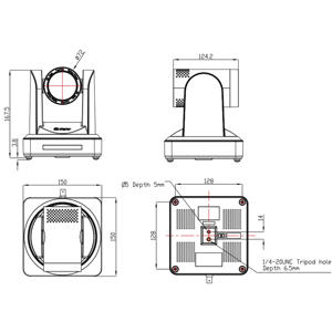Caméra FEELWORLD PTZ NDI20X Pro: suivi automatique du zoom optique 20X, 1080P60 NDI/H.264 pour les projets de <span class=keywords><strong>streaming</strong></span> OEM d'église - Product Image 6