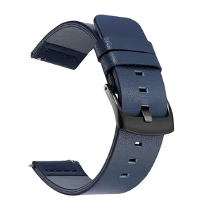 18mm 20mm 22mm 24mm Quick Release Genuine Leather Watch Band Wristband Strap For Samsung Galaxy Gear S3 S2 For Huawei