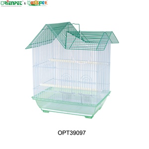 <span class=keywords><strong>Cage</strong></span> à oiseaux en fil métallique pour animaux de compagnie ORIENPET & OASISPET avec revêtement en poudre, plateau en plastique transparent en bas, en stock, OPT39097, produit pour animaux de compagnie - Product Image 1