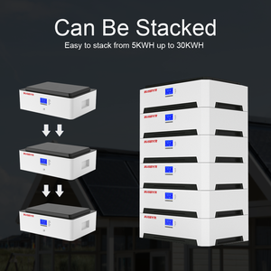 Nouveau système d'énergie solaire tendance batterie LiFePO4 empilable stockage d'énergie usage domestique 5KW 10KW 15KW 20KWH batteries au lithium-ion - Product Image 3