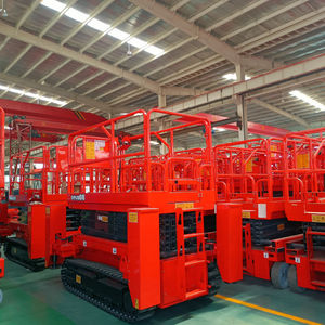 Plataformas de trabajo aéreo Todo terreno 6-14m Elevador de tijera Eléctrico Hidráulico sobre orugas Elevador de tijera autopropulsado Elevador pequeño - Product Image 6